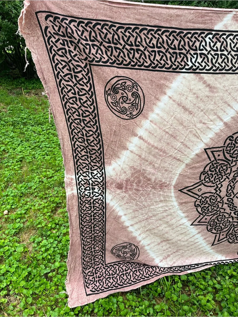 Celtic Knot Mandala Tapestry Wall Hanging 64”x90